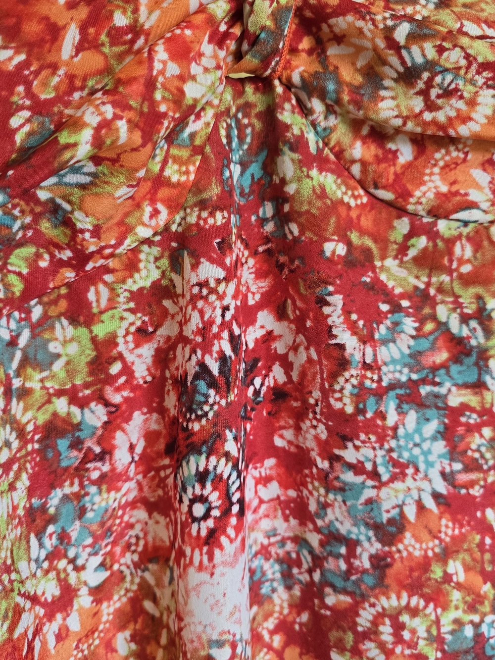 Xhilaration Red Multi Floral Halter Maxi Dress - Picture 6 of 9